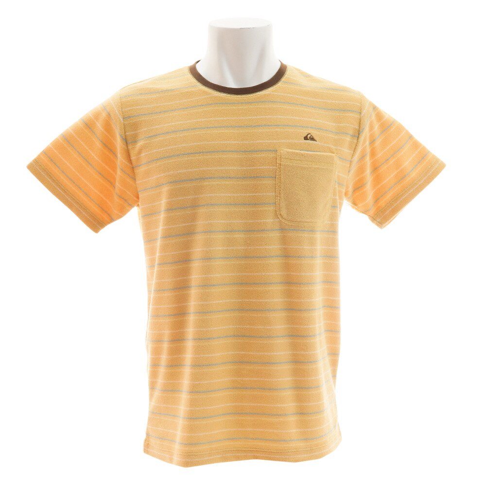  Tシャツ 半袖 ストライプ パイルTシャツ QST182039BGE オンライン価格
