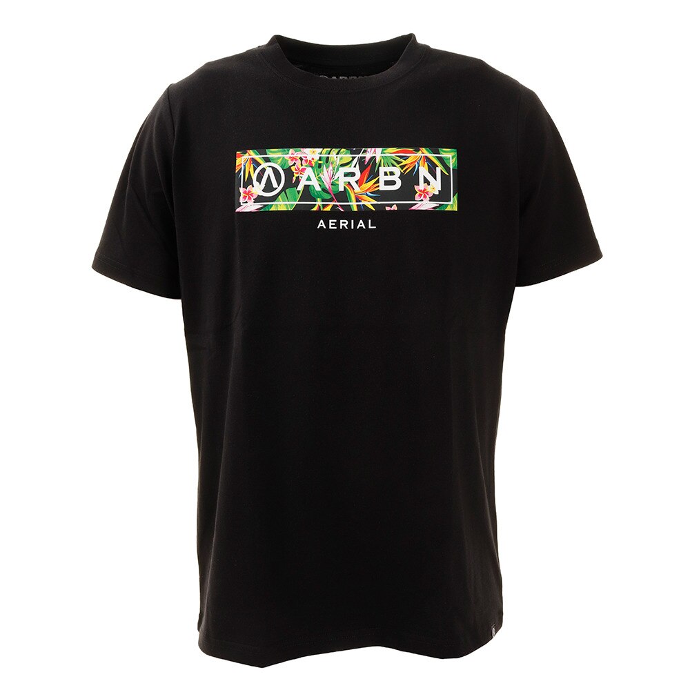  Tシャツ メンズ 半袖 ボタニカルバー ABO9AW1283 BLK オンライン価格