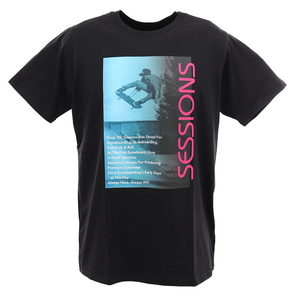  Tシャツ メンズ 半袖 90S フォト 207113 BLK オンライン価格