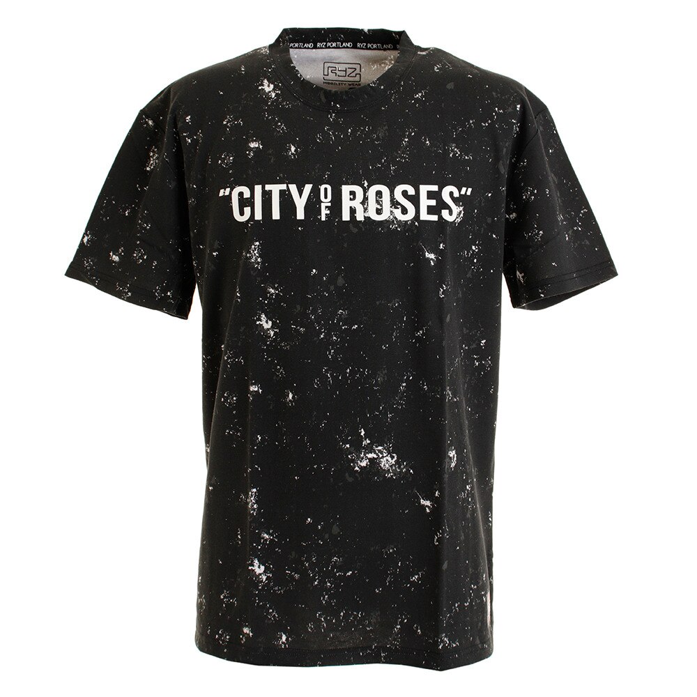  Tシャツ メンズ 半袖 THE CITY OF ROSES Tシャツ 869R0CD3204 BLK オンライン価格