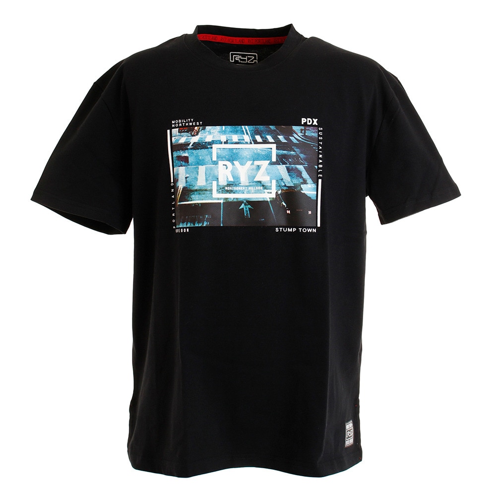  Tシャツ メンズ 半袖 RYZ PHOTO 869R0CD3207 BLK 