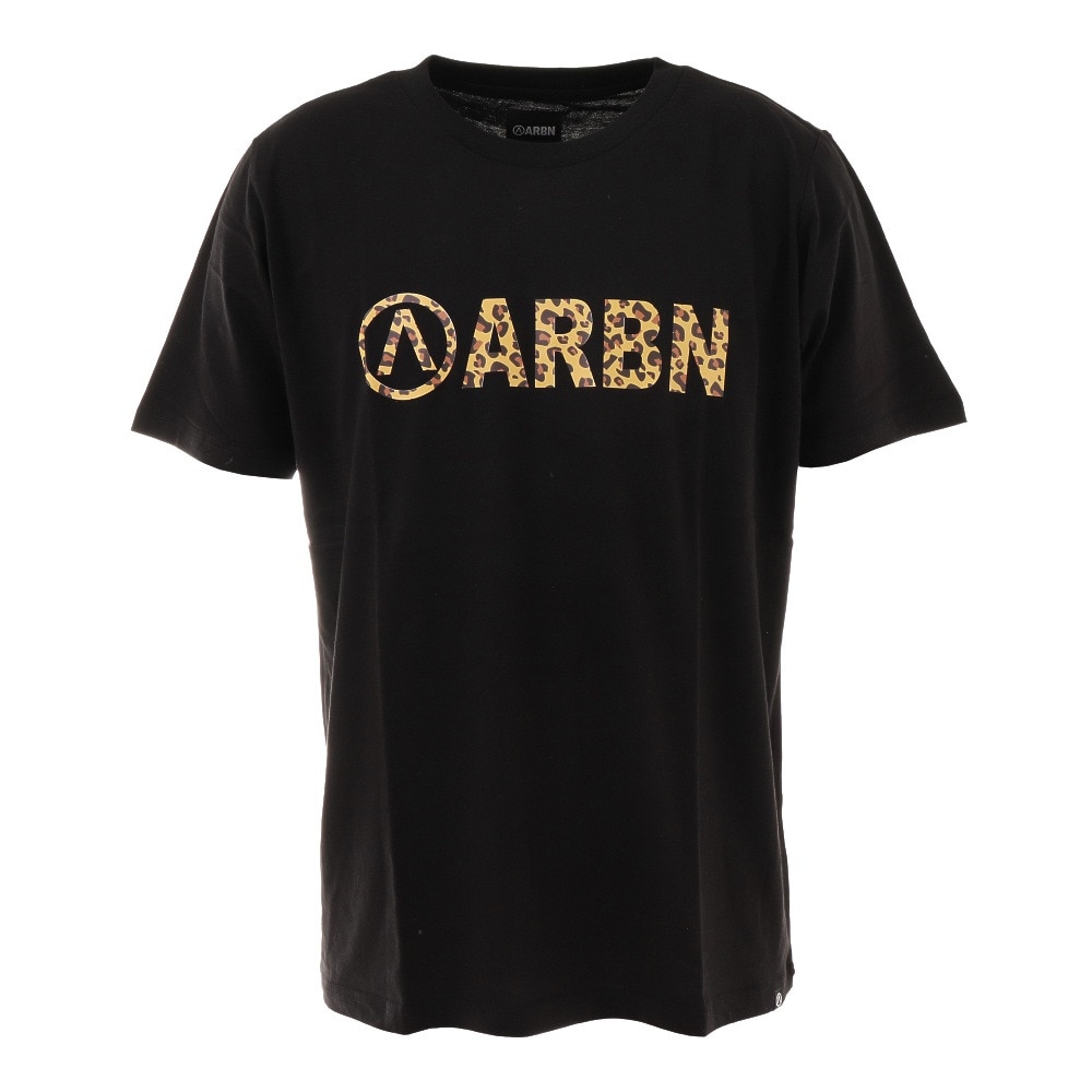 エアボーン（ARBN）（メンズ）Tシャツ メンズ 半袖 プリント SSAIRB-O001BLK/BEG カットソー  スポーツ用品はスーパースポーツゼビオ