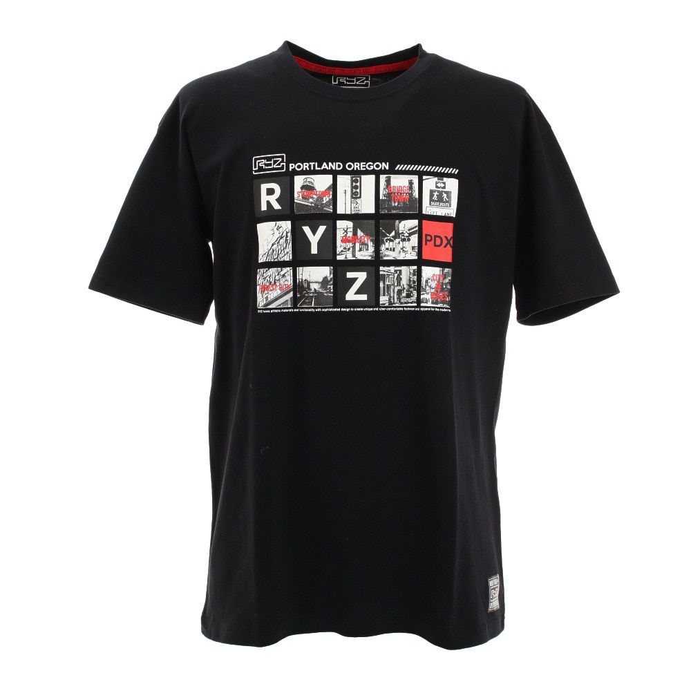 BLOCK PHOTOS 半袖Tシャツ 869R1CD6252 BLK