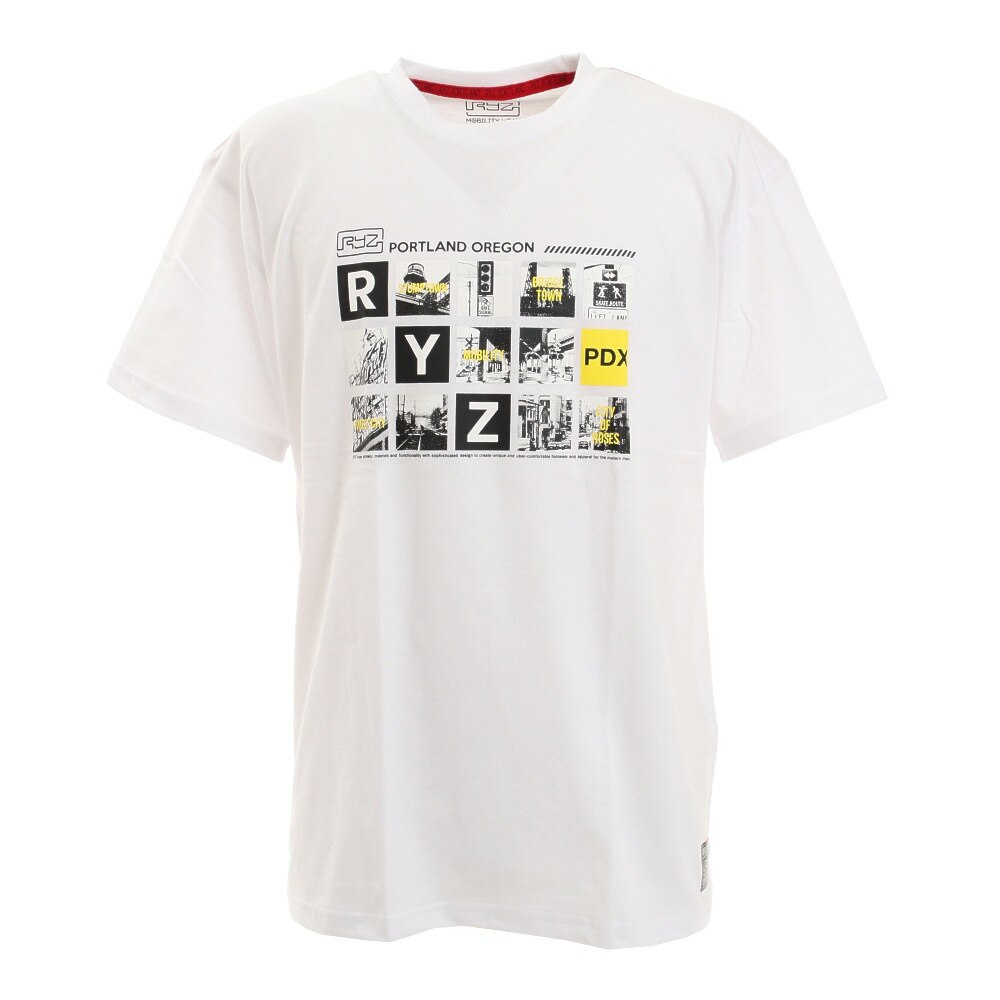  BLOCK PHOTOS 半袖Tシャツ 869R1CD6252 WHT