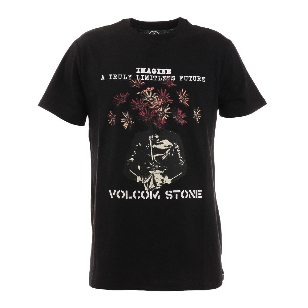  FLORAL FACE 半袖Tシャツ 21AF342004 BLK