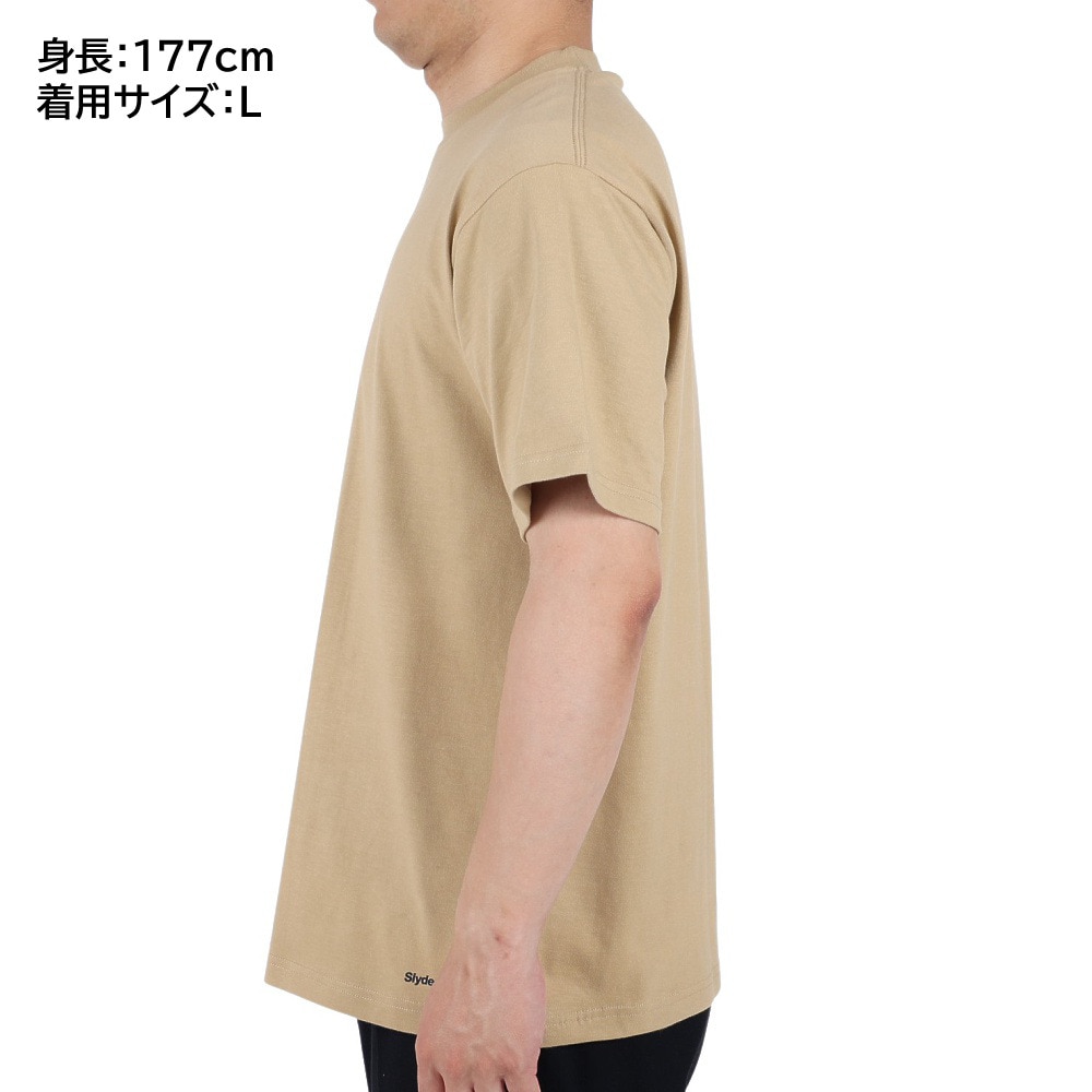 スライド（SLYDE）（メンズ）Tシャツ メンズ 半袖 ショートスリーブ SL-ALL-001-BEG カットソー
