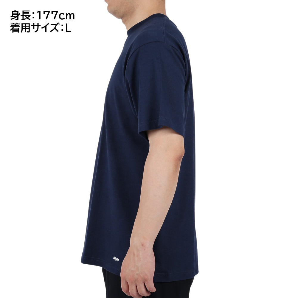 スライド（SLYDE）（メンズ）Tシャツ メンズ 半袖 ショートスリーブ SL-ALL-001-NVY カットソー