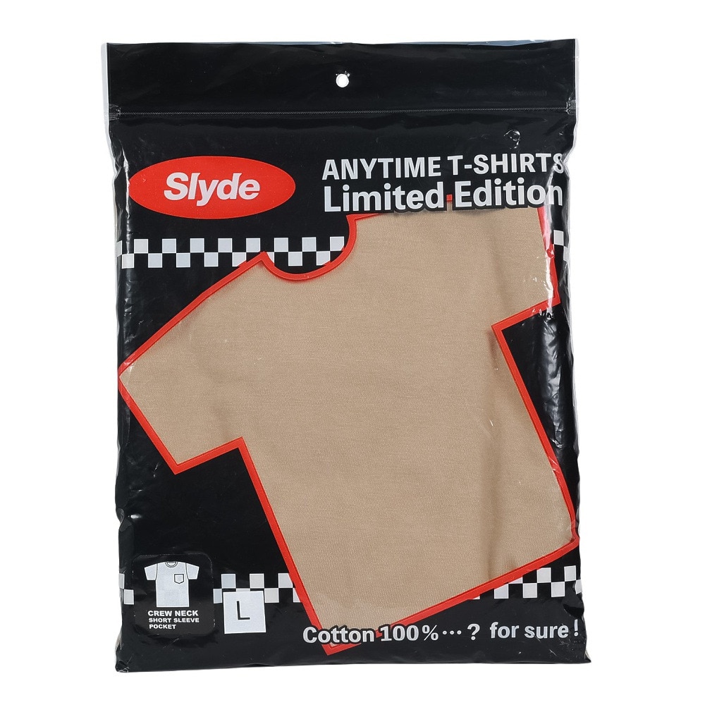 スライド（SLYDE）（メンズ）Tシャツ メンズ 半袖 ショートスリーブ ポケット SL-ALL-002-BEG カットソー