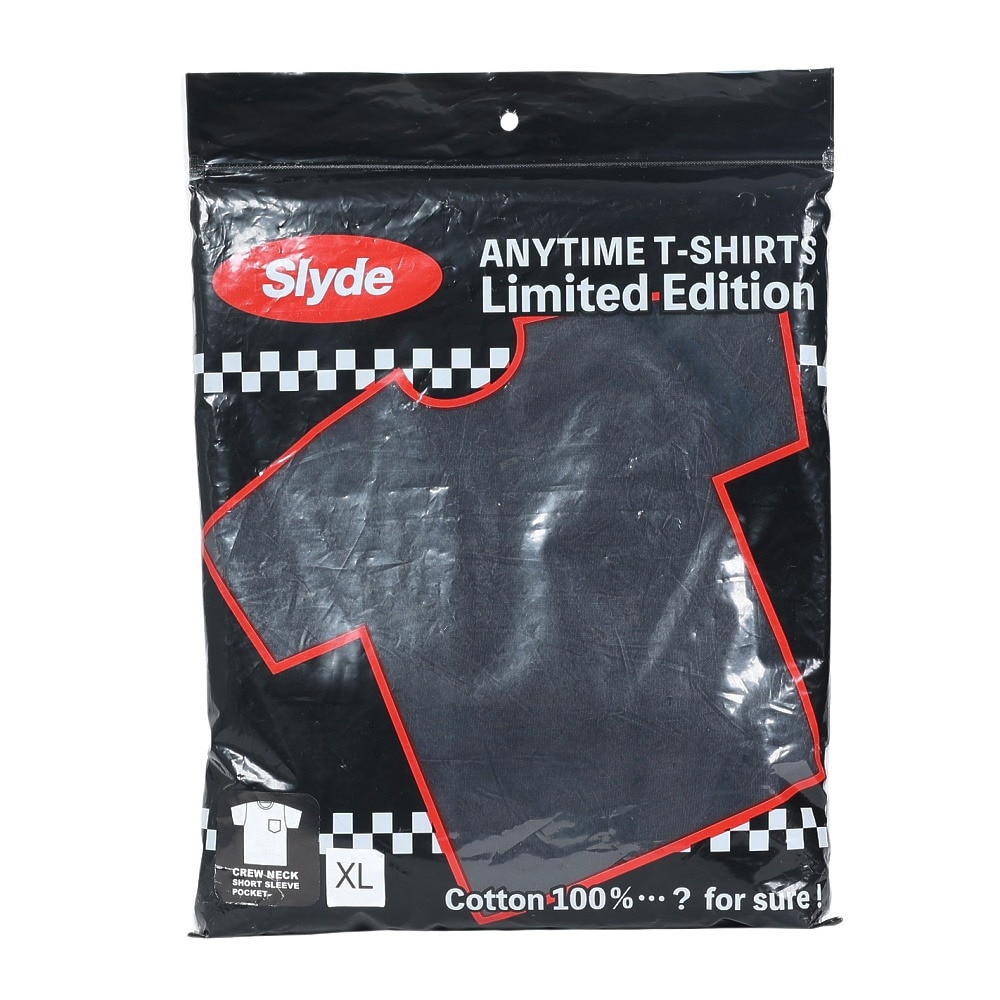 スライド（SLYDE）（メンズ）Tシャツ メンズ 半袖 ショートスリーブ ポケット SL-ALL-002-BLK カットソー