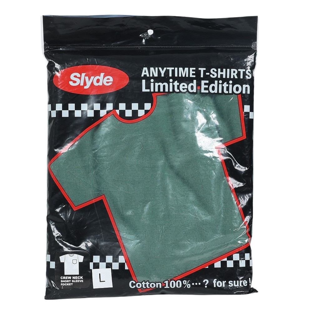 スライド（SLYDE）（メンズ）Tシャツ メンズ 半袖 ショートスリーブ ポケット SL-ALL-002-GRN カットソー