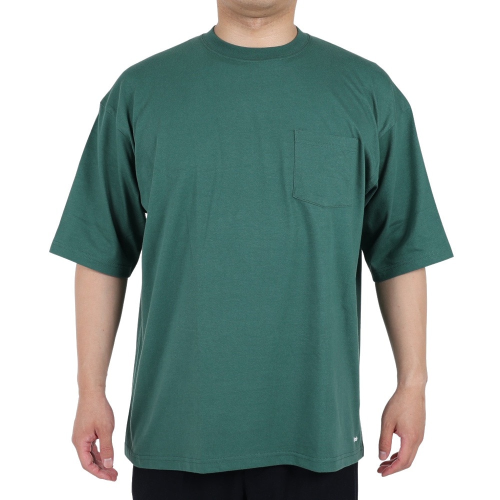 スライド（SLYDE）（メンズ）Tシャツ メンズ 半袖 ビッグ ショートスリーブ ポケット SL-ALL-005-GRN カットソー