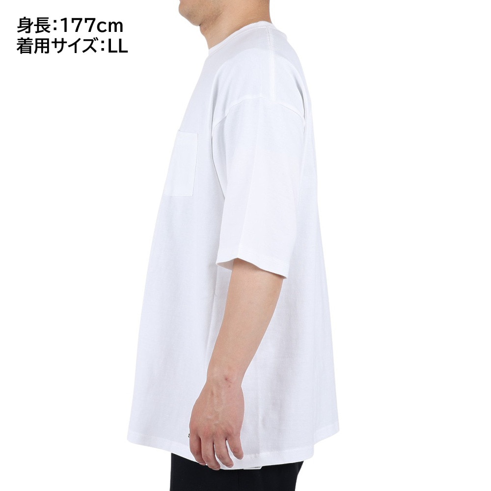 スライド（SLYDE）（メンズ）Tシャツ メンズ 半袖 ビッグ ショートスリーブ ポケット SL-ALL-005-WHT カットソー