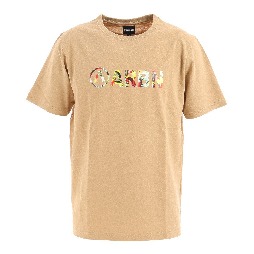  ボタニカルロゴTシャツ ARBN21-1001-BEG