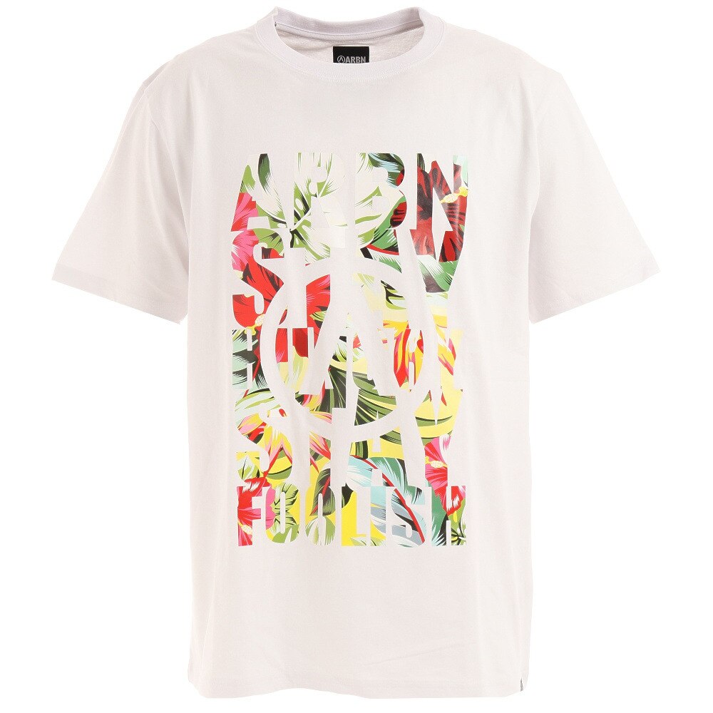 ボタニカルビッグロゴTシャツ ARBN21-1003-WHT