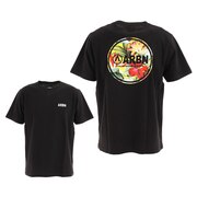エアボーン（ARBN）（メンズ）Tシャツ メンズ 半袖 ボタニカルサークルロゴ ARBN21-1004-BLK カットソー