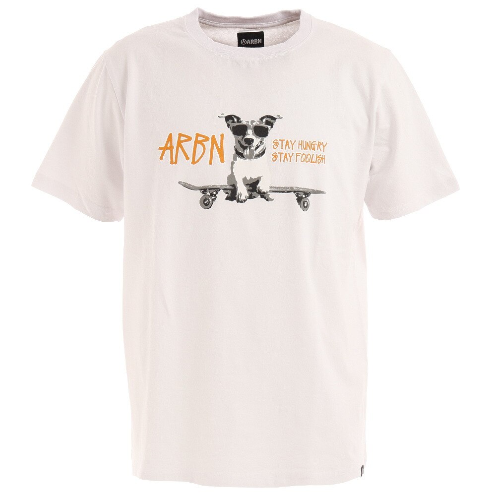  DOG プリントTシャツ ARBN21-1007-WHT