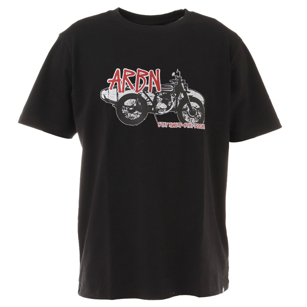  MOTORBIKE PRINT Tシャツ ARBN21-1009-BLK