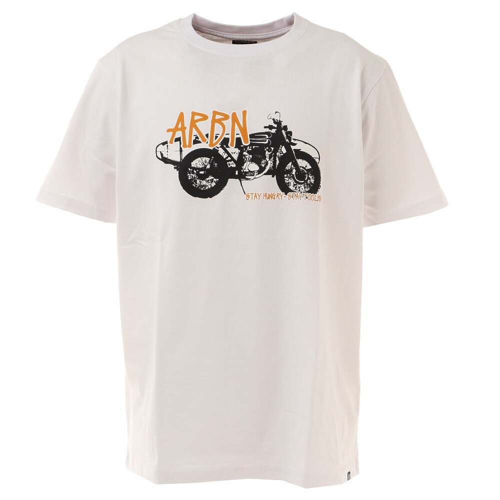 MOTORBIKE PRINT Tシャツ ARBN21-1009-WHT