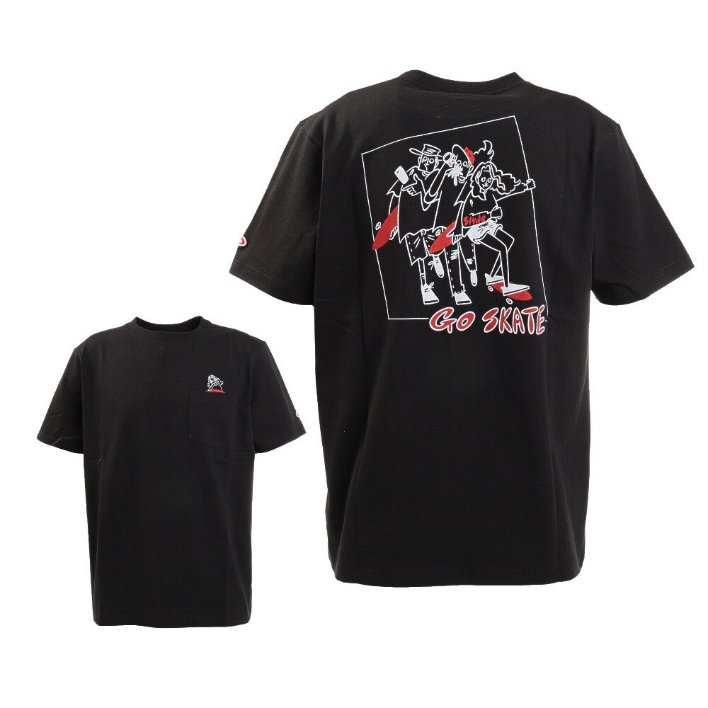  TAKEUCHI ATSUSHI 半袖Tシャツ GO SKATE sl2021ss011-a-BLK