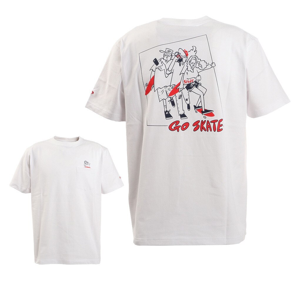  TAKEUCHI ATSUSHI 半袖Tシャツ GO SKATE sl2021ss011-a-WHT