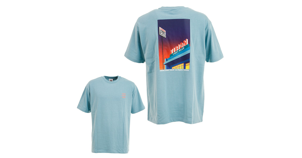 Tシャツ メンズ 半袖 レトロショップイラスト 67 Blg カットソー ヴィジョン スポーツ用品はスーパースポーツゼビオ