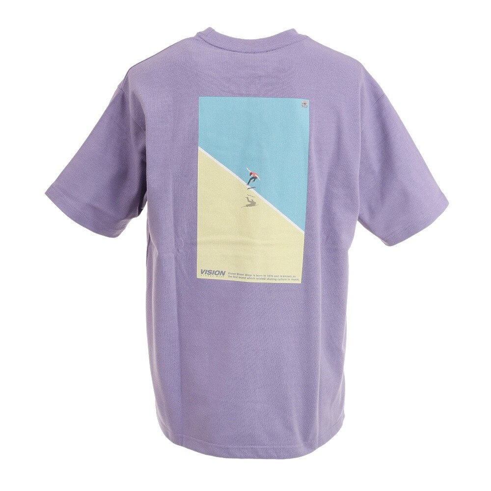 ヴィジョン ヴィジョン Vision メンズ Tシャツ メンズ 半袖 レトロスケボーイラスト 74 Pur カットソー スポーツ用品はスーパースポーツゼビオ