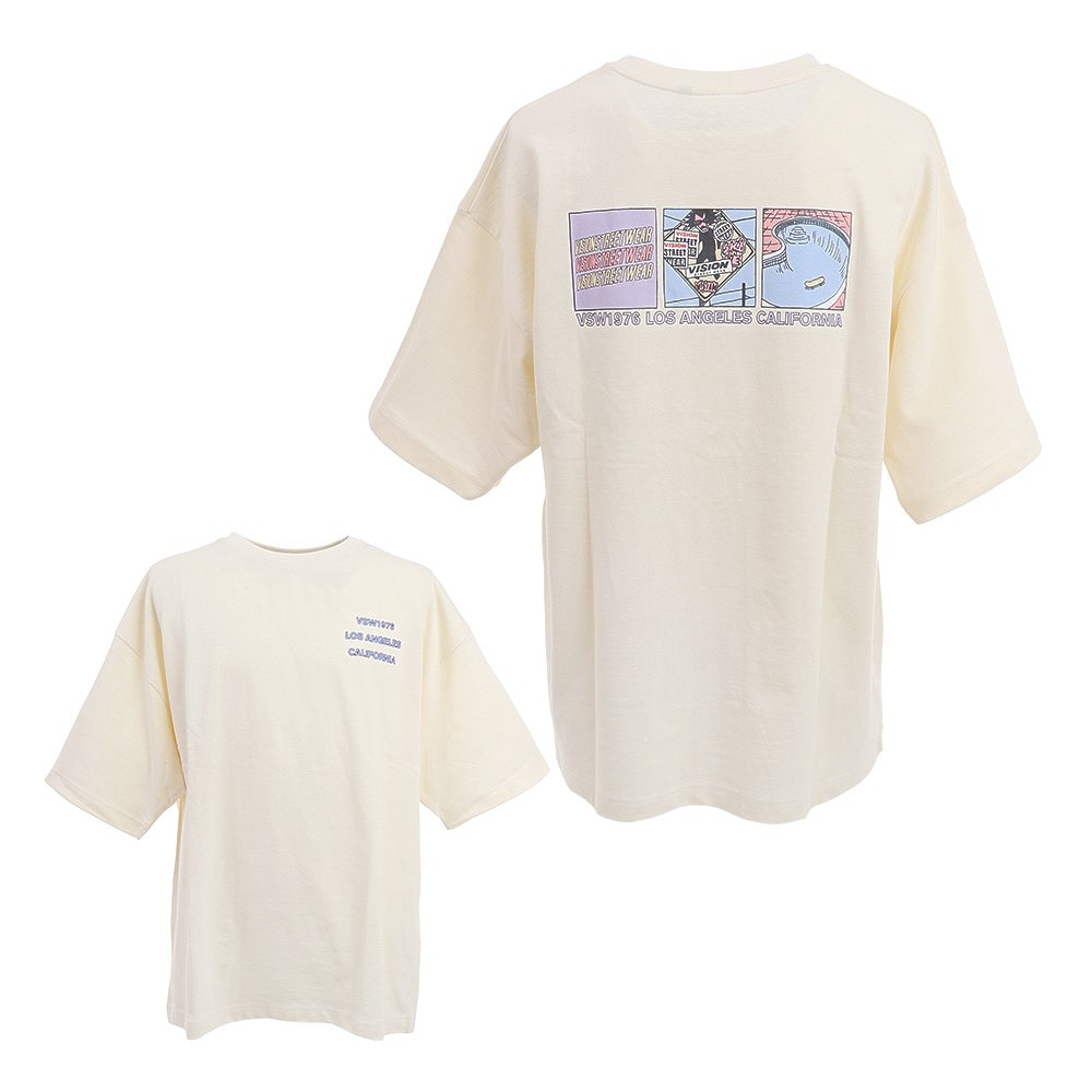 ヴィジョン ヴィジョン Vision メンズ Tシャツ メンズ 半袖 3コマイラストbig 06 Off カットソー スポーツ用品はスーパースポーツゼビオ