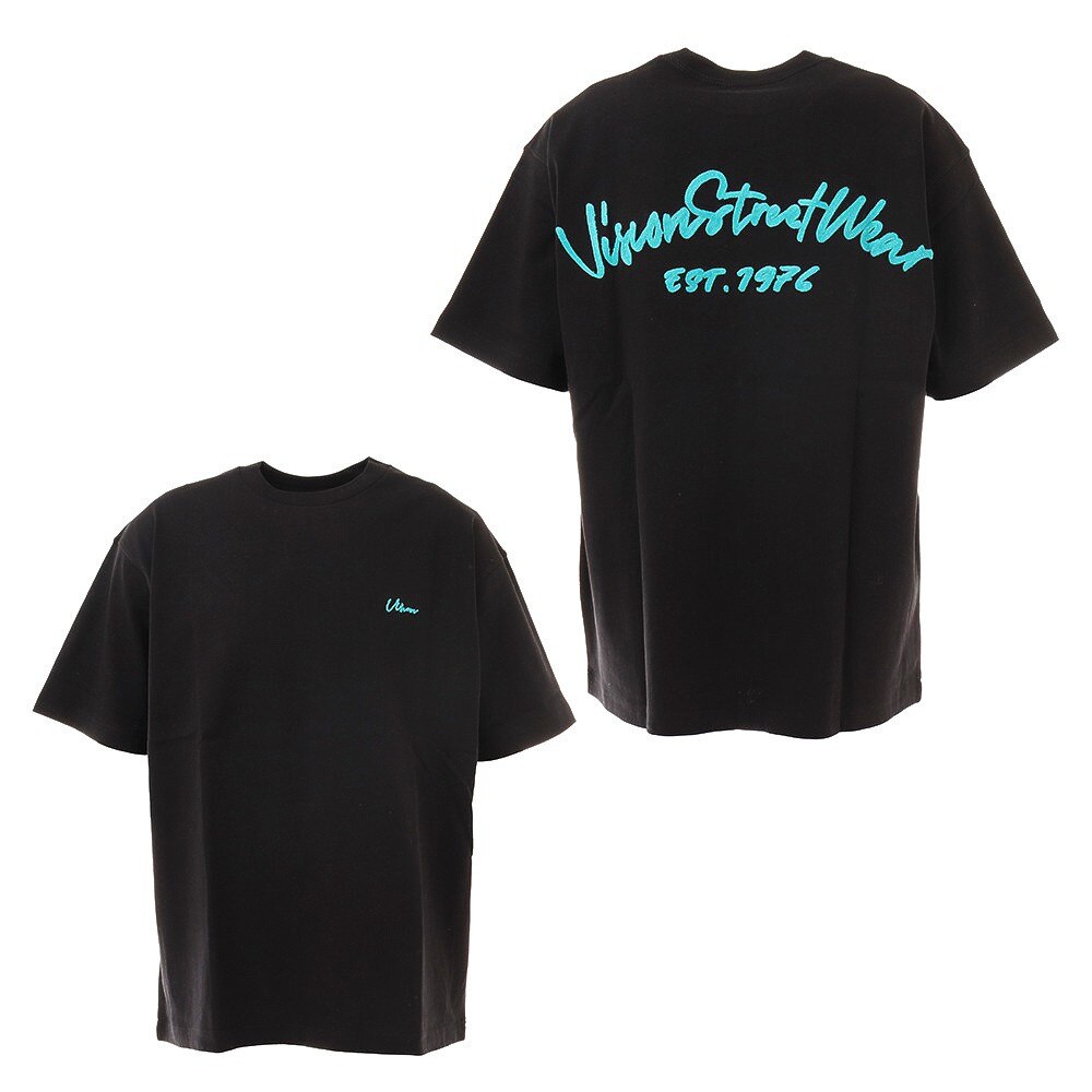  チェーンステッチTシャツ 1505049-01 BLK
