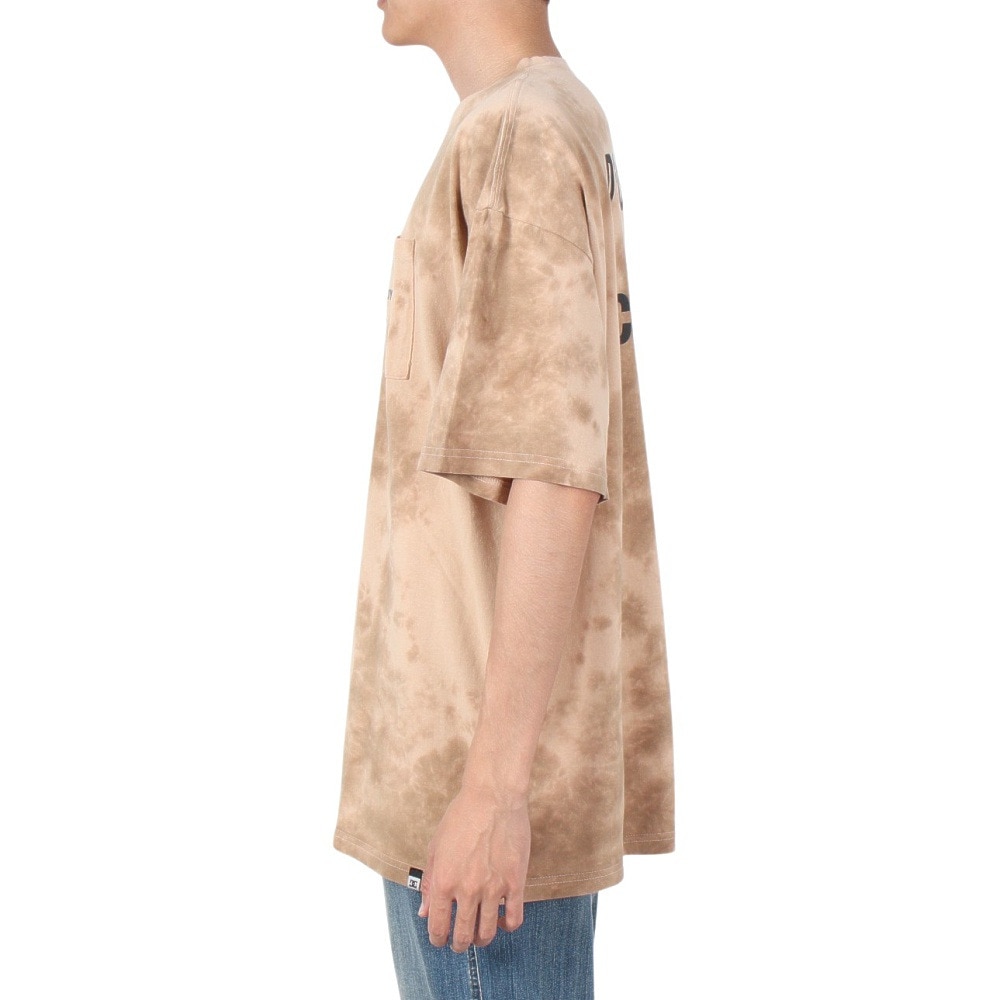ディーシー・シュー（DC SHOE）（メンズ）DC POCKET TIEDYE 半袖Tシャツ 22SPDST221058YBEG