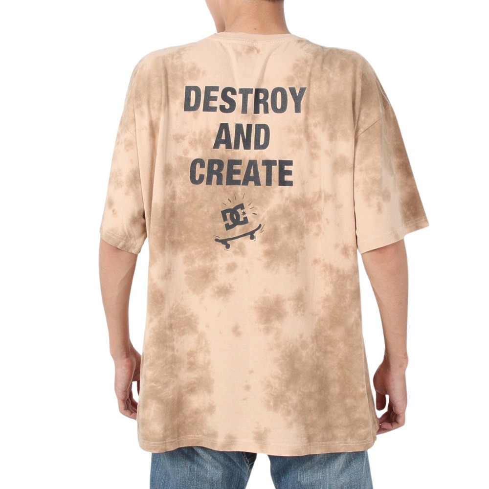 ディーシー・シュー（DC SHOE）（メンズ）DC POCKET TIEDYE 半袖Tシャツ 22SPDST221058YBEG