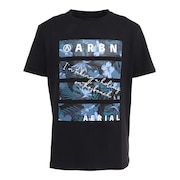 エアボーン（ARBN）（メンズ）ボタニカル半袖Tシャツ 013SS-BLK
