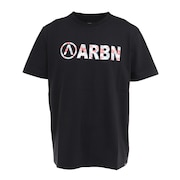 エアボーン（ARBN）（メンズ）ボタニカル半袖Tシャツ 017SS-BLK