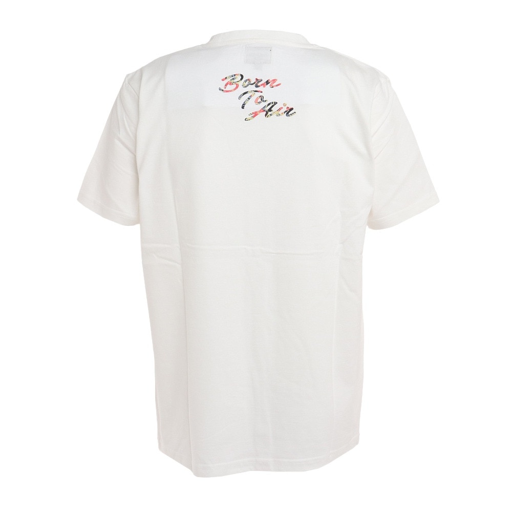 エアボーン（ARBN）（メンズ）ボタニカル半袖Tシャツ 017SS-WHT