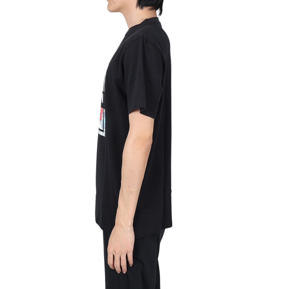 エアボーン（ARBN）（メンズ）ボタニカル半袖Tシャツ 020SS-BLK