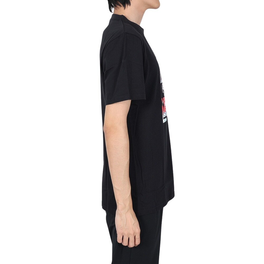 エアボーン（ARBN）（メンズ）ボタニカル半袖Tシャツ 020SS-BLK