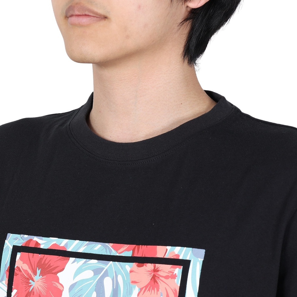 エアボーン（ARBN）（メンズ）ボタニカル半袖Tシャツ 020SS-BLK
