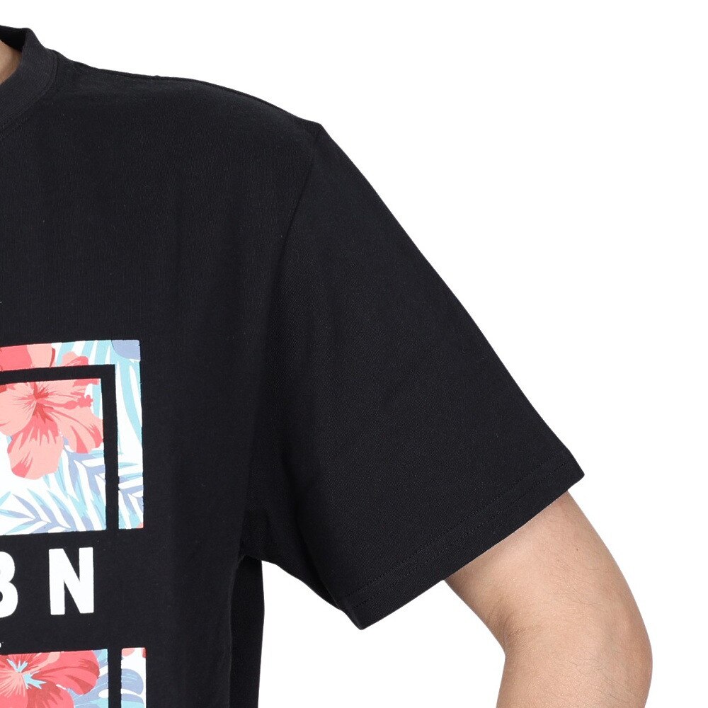 エアボーン（ARBN）（メンズ）ボタニカル半袖Tシャツ 020SS-BLK★★★