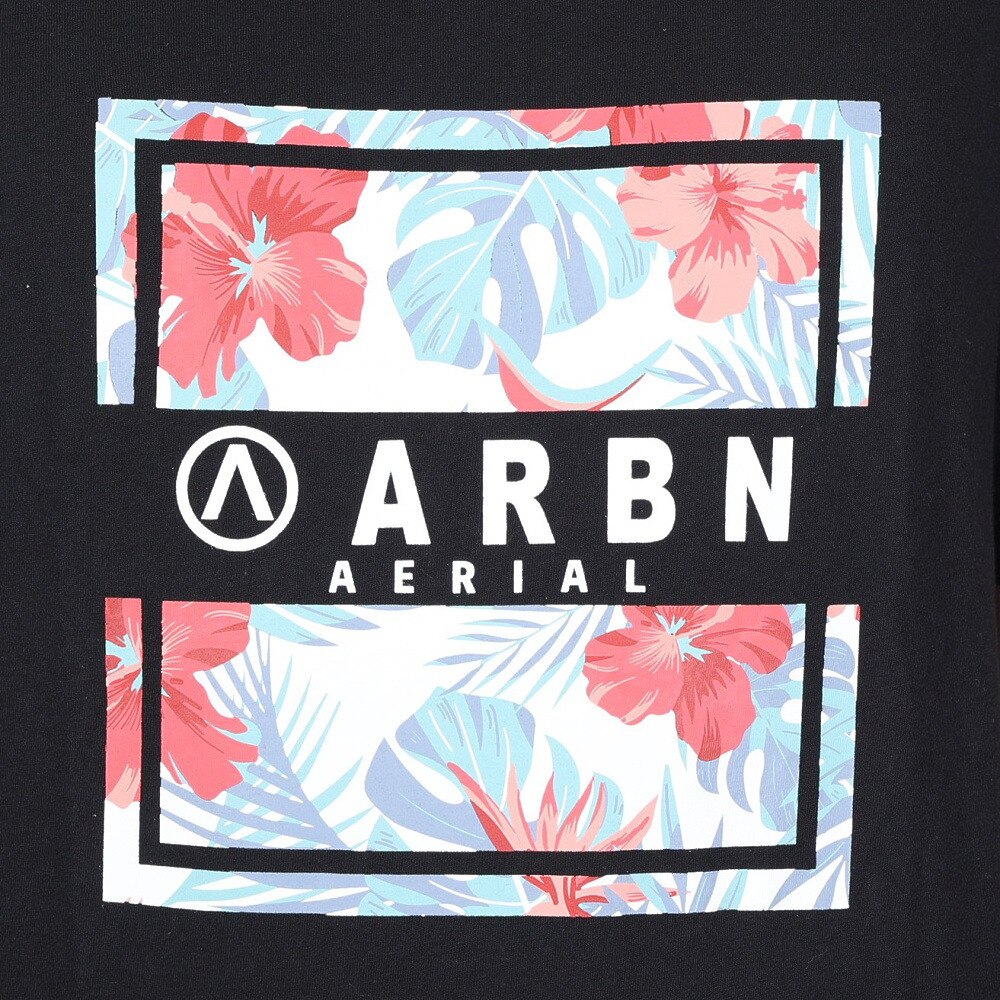 エアボーン（ARBN）（メンズ）ボタニカル半袖Tシャツ 020SS-BLK★★★
