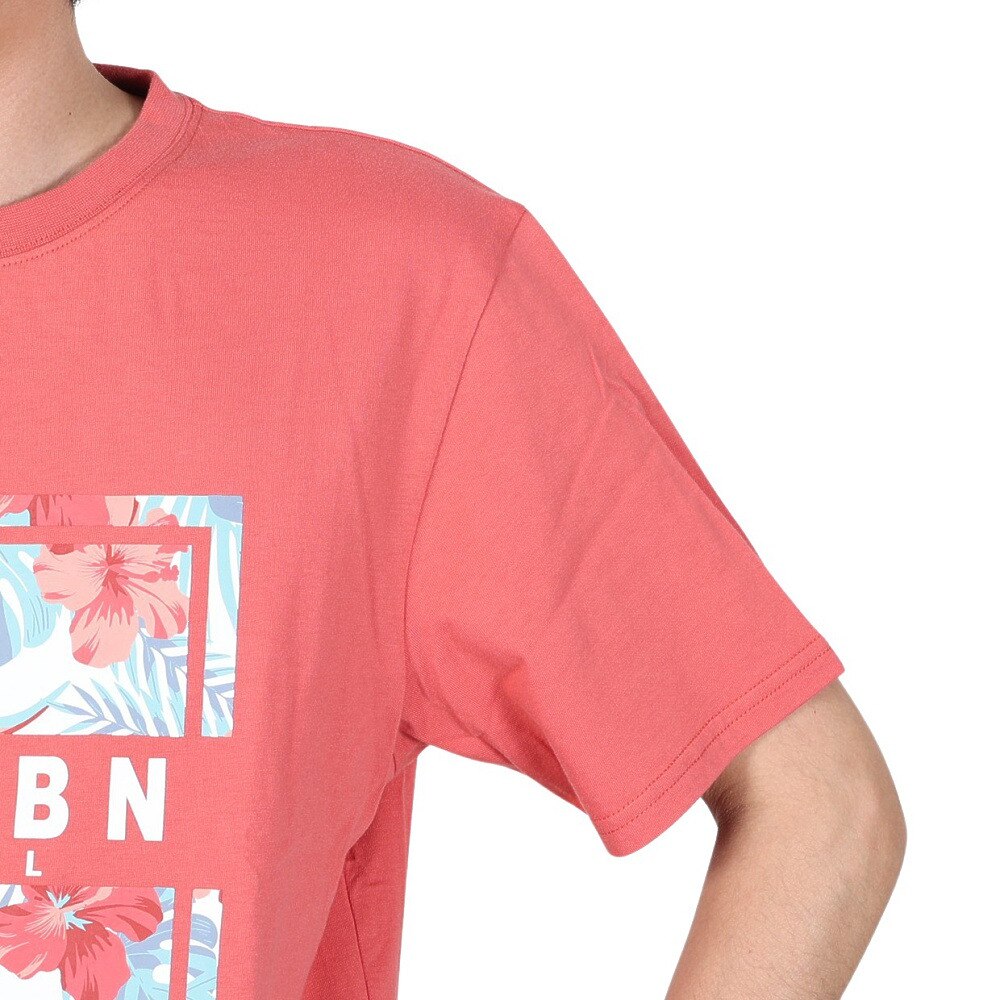 エアボーン（ARBN）（メンズ）ボタニカル半袖Tシャツ 020SS-PNK