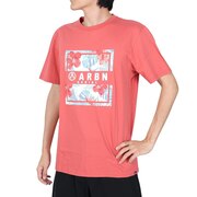 エアボーン（ARBN）（メンズ）ボタニカル半袖Tシャツ 020SS-PNK