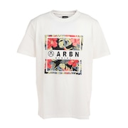 エアボーン（ARBN）（メンズ）ボタニカル半袖Tシャツ 020SS-WHT