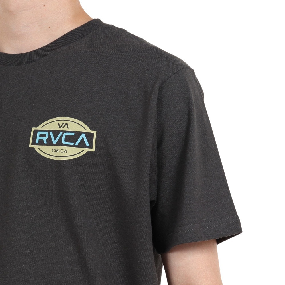 RVCA（メンズ）半袖 Tシャツ バックプリント BALANCE SEAL ST ブラック トップス BC041240 RVB