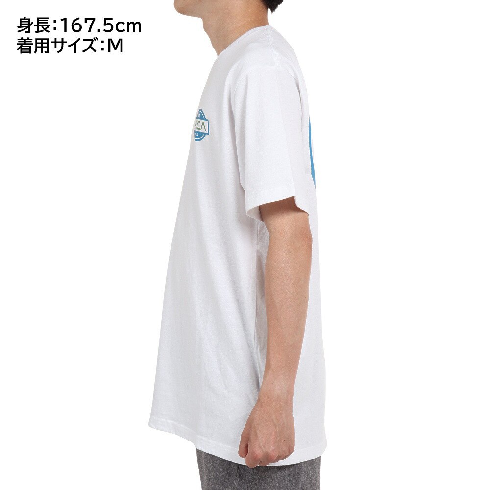 ルーカ（RVCA）（メンズ）半袖 Tシャツ メンズ バックプリント BALANCE SEAL ST BC041240 WHT