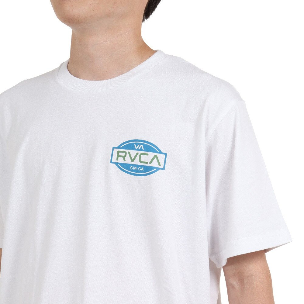 ルーカ（RVCA）（メンズ）半袖 Tシャツ メンズ バックプリント BALANCE SEAL ST BC041240 WHT