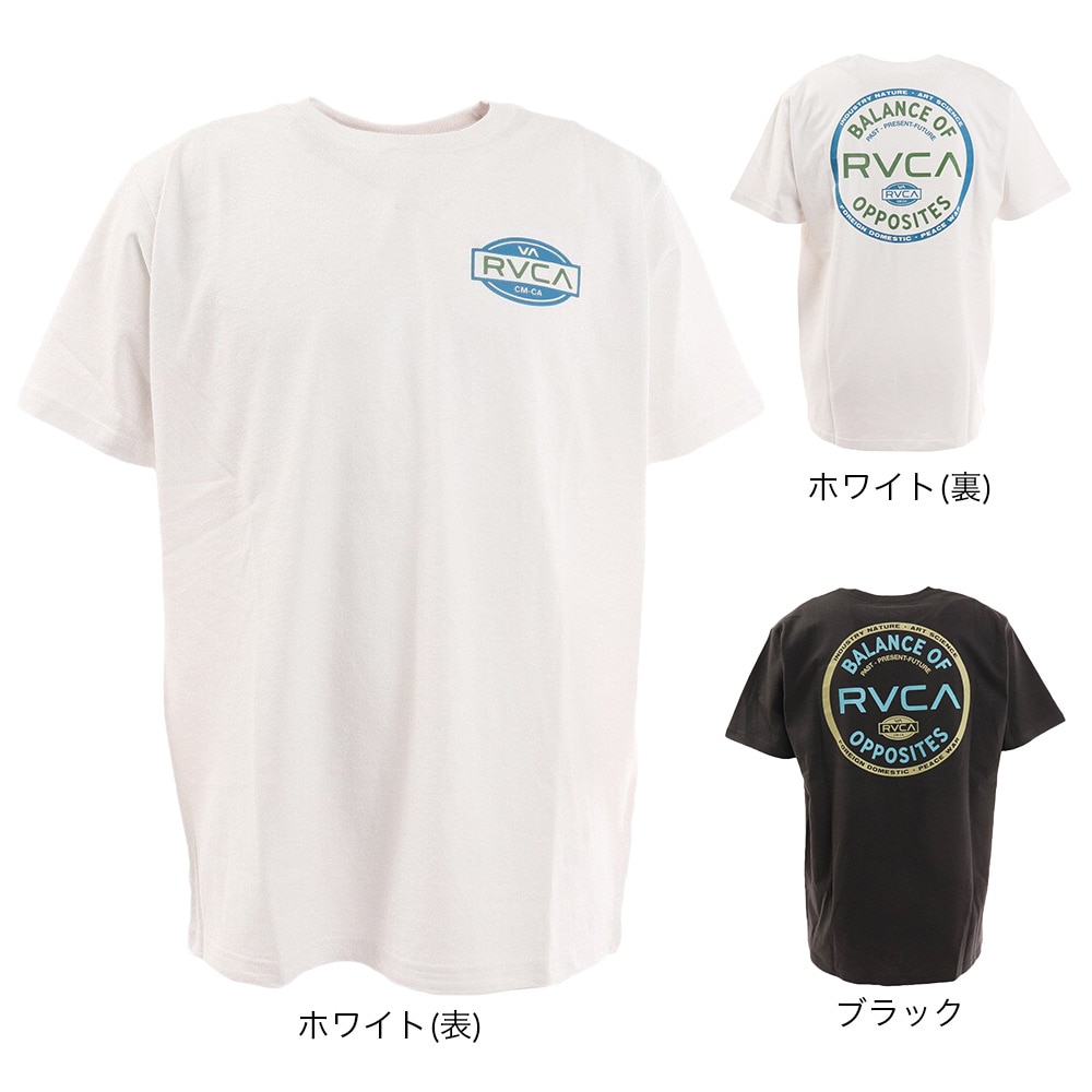 RVCA（メンズ）半袖 Tシャツ メンズ バックプリント BALANCE SEAL ST BC041240 WHT