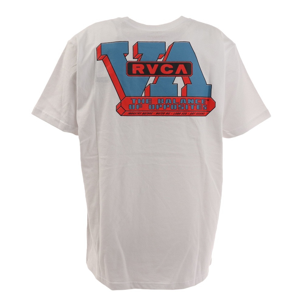 ルーカ（RVCA）（メンズ）半袖 Tシャツ メンズ バックプリント CONTRACT ST BC041258 WHT
