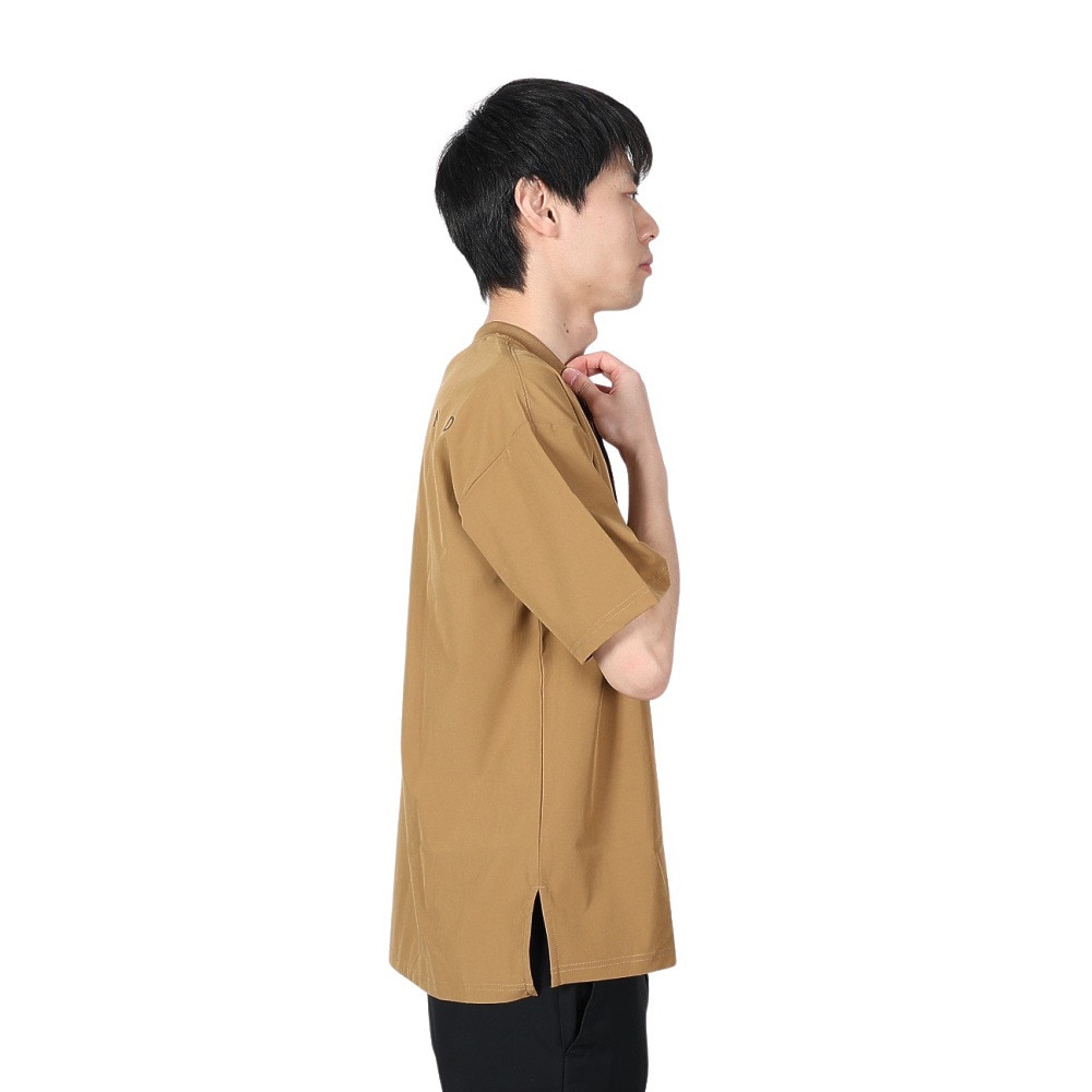 ライズ（RYZ）（メンズ）MFX PLACKET ヘンリーネック半袖Tシャツ RZ10EG22SS4112 BEG