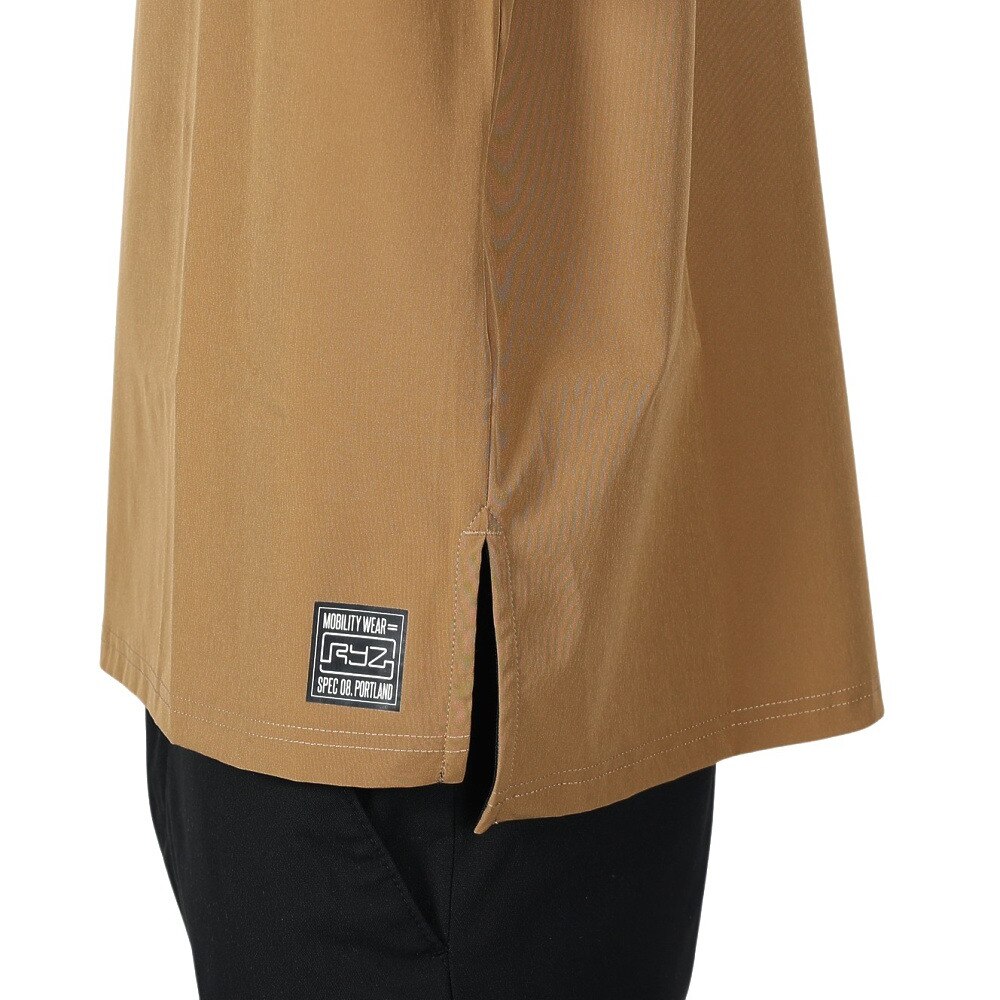 ライズ（RYZ）（メンズ）MFX PLACKET ヘンリーネック半袖Tシャツ RZ10EG22SS4112 BEG