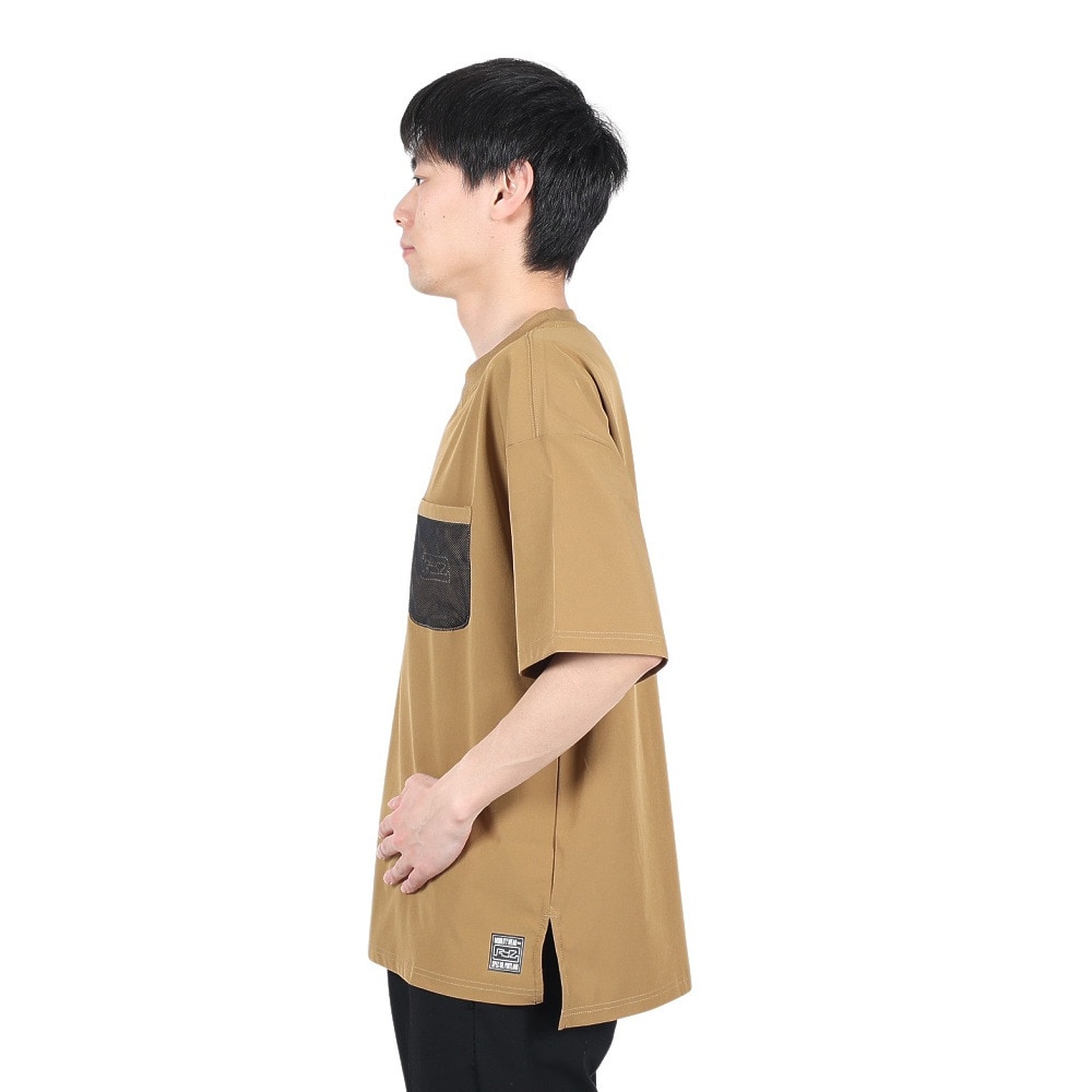 ライズ（RYZ）（メンズ）MFX メッシュポケット 半袖Tシャツ RZ10EG22SS4113 BEG