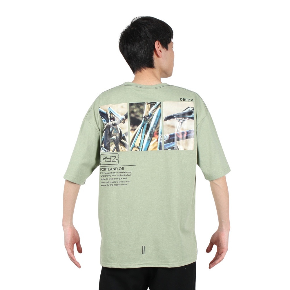 ライズ（RYZ）（メンズ）BACK PHOTO BGT 半袖Tシャツ RZ10EG22SS4117 GRN